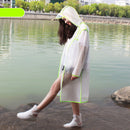 Fashion Couple EVA Environmental Raincoat Transparent Outdoor Travel Waterproof Raincoat