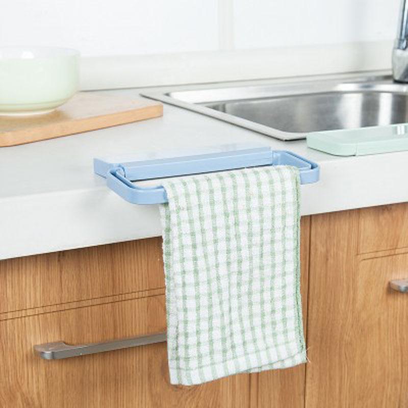 1Pc Multi-Functional Hanger Kitchen Paste Towel Hanging Holder Bathroom Accessories