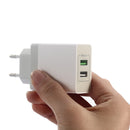 27W 2USB QC3.0 EU Wall Travel Smart Charger For iphoneX 8/8Plus Samsung S8