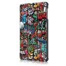 Tri-Fold Pringting Tablet Case Cover for Samsung Galaxy Tab A 10.1 2019 T510 Tablet - Doodle
