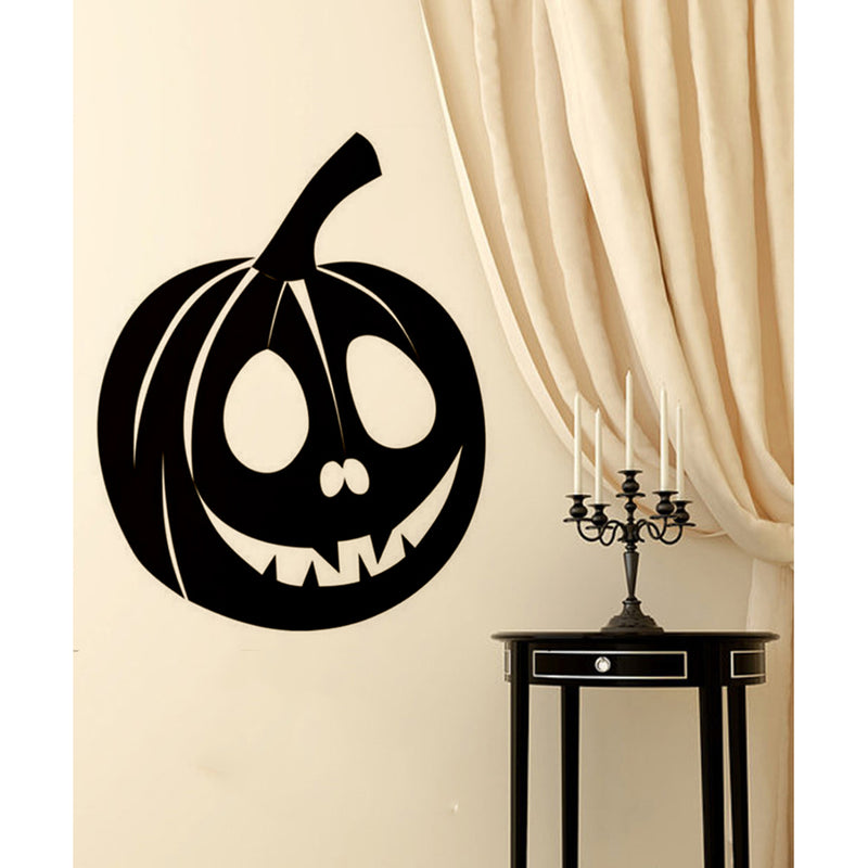 Creative Halloween Pumpkin Innovative Carved Wall Sticker Waterproof  Vinyl Art Decorative Stickers
