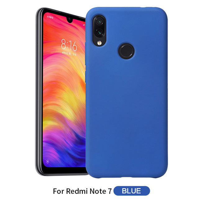 Bakeey Smooth Liquid Silicone Rubber Back Cover Protective Case for Xiaomi Redmi Note 7 / Redmi Note 7 Pro