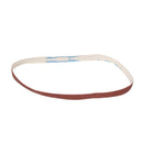 Drillpro 10pcs 60 to 600 Grit 15mm x 452mm Sanding Belts for Angle Grinder Sanding Belt Adapter
