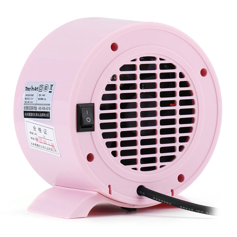 220V 500W Rainbow Horse Mini Handy Electric Air Space Heater Office Home Warmer