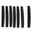 6Pcs Black 6-String Guitar Top Nut 42X3.5Mm & 1Pcs Electric Guitar Upper Nu Z5P8