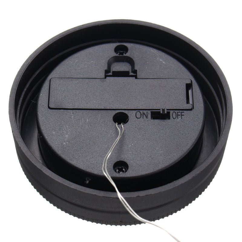 Solar Powered 1M 10LEDs Black Cover Mason Jar Lid Insert Light Fairy String Wire Lamp Garden Decor