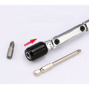 BROPPE Universal Variable Angle Hand Screwdriver Quick Change Screwdriver Set for 6.35mm Screwdriver Bits