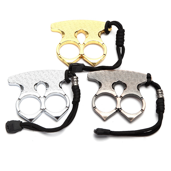 Stainless Steel  EDC Window Breaker Self Defense Tools Fist Finger Buckle Ring