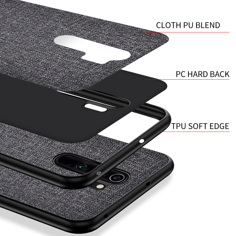 Bakeey Luxury Fabric Shockproof Protective Case for Xiaomi Redmi Note 8 Pro