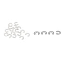 Fastening Set Outer Retainers Snap Ring E-Clip Retaining Ring 2mm/3mm 20 Pi K8P3