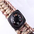 IPRee 7 In 1 EDC Paracord Watch Outdoor Survival Bracelet Tools Kit