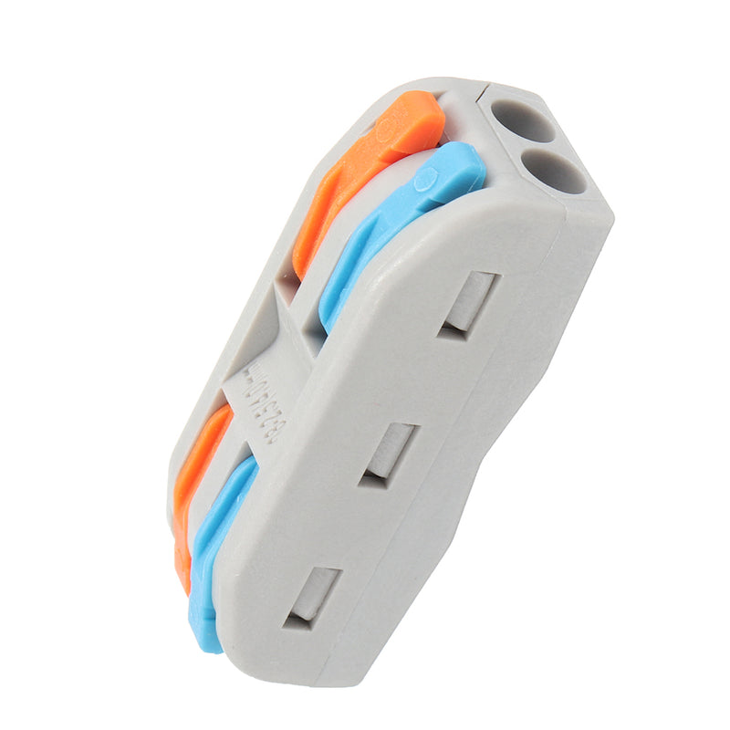20Pcs PCT-2 2Pin Colorful Docking Connector Electrical Connectors Wire Terminal Block Universal Electrical Cable Wire Connector