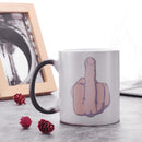 Middle Finger Heat Change Color Changing Coffee Mug Joke Funny Secret Santa