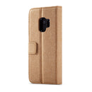 WHATIF Protective Case For Samsung Galaxy S9 Waterproof Kraft Paper Magnetic Detachable Wallet