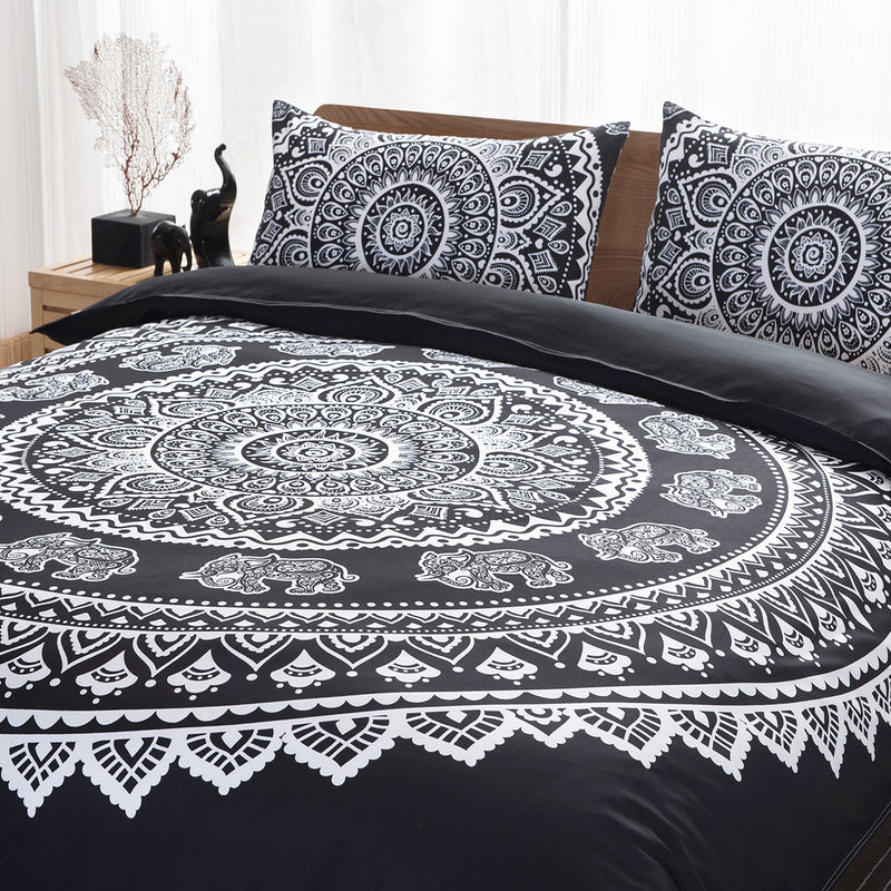 3 PCS Bedding Sets Bohemian National Style Pillowcase Quilt Cover For Queen Size