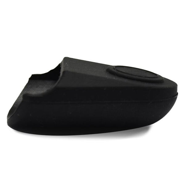 2 Pcs Rubber Clarinet Saxophone Mouthpiece Cap Protect Delicate Tip, Black