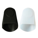 2 Pcs Rubber Clarinet Saxophone Mouthpiece Cap Protect Delicate Tip, Black