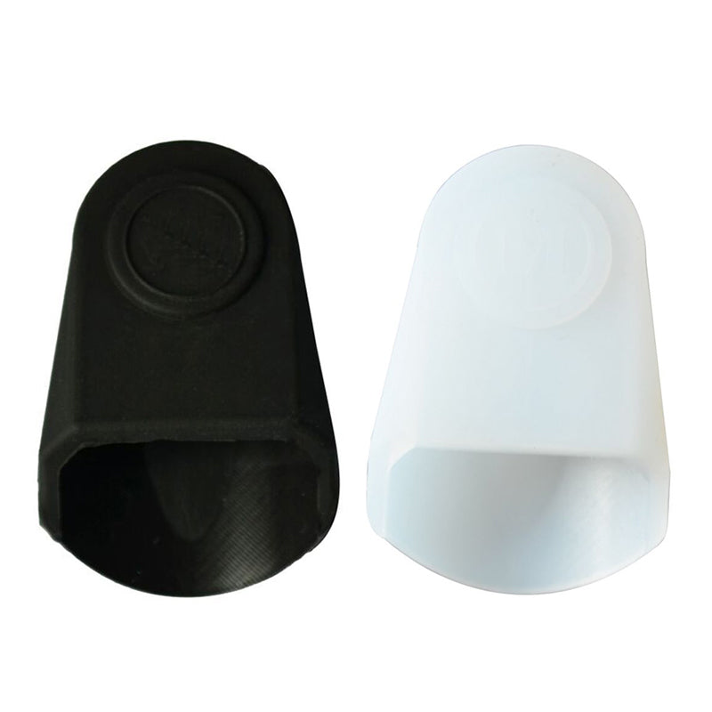 2 Pcs Rubber Clarinet Saxophone Mouthpiece Cap Protect Delicate Tip, Black