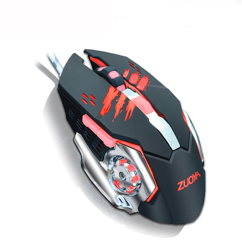 ZUOYA MMR4 Wired Mouse Gamer Mice LED Desktop Gaming Computer Optical Game Mice For Laptop PC Computer Support LOL Macro Programming