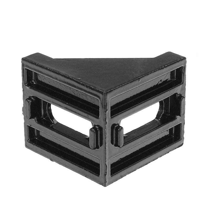 Suleve AJ40 40x40mm Aluminium Black Angle Corner Joint Electrophoresis Right Angle Bracket 4Pcs