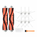 10pcs Replacements for Xiaomi Roborock Xiaowa Vacuum Cleaner Parts Accessories 6*5-arm Side brushes 2*Main Brushes 1*Yellow Brush 1*White Brush