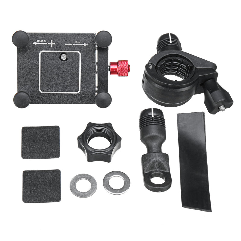 4-6.5inch 360 Bike Motorcycle 2in1 Rearview Mirror/Handlebar Mount Mobile Phone Holder