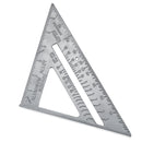 Aluminum Alloy 7 Inch Metric Triangle Angle Ruler Woodworking Square Layout Tool
