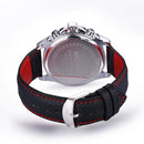 MEGIR 1010 Brand Men Watch Alloy Case Leather Strap Lumious Male Sport Casual Quartz Wrist Watch