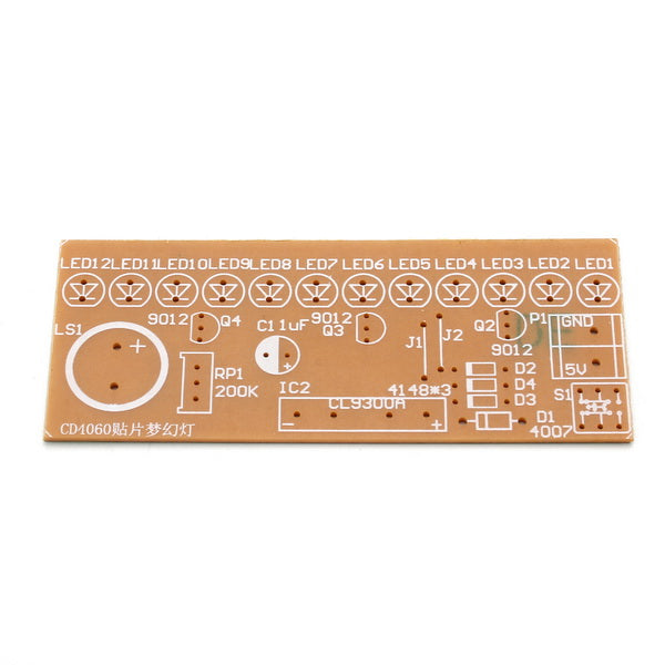 DIY CD4060 SMD Music LED Light Kit Electronic Experimental Training Teaching