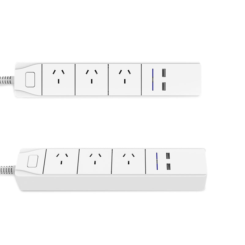 DHEKINGD D803 Smart WiFi APP Control Power Strip with 3 AU Outlets Plug 2 USB Fast Charging Socket App Control Work Power Outlet