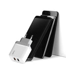 TOPK 3A QC 3.0 Quick Charging Dual USB Ports EU Charger Adapter For iPhone X XS Oneplus Pocophone HUAWEI P30 XIAOMI MI9 S10 S10+