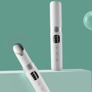 WllSkins LCD Display Color Light Eyes Massager Wand USB Eye Beauty Massage Stick Heated Black Gallstone Magnetic Vibration Eye Care for Anti-Aging Wrinkle Relieving Dark Circles Fatigue Puffiness
