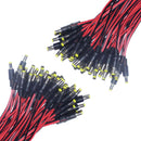 50Pcs 12V Male DC Power Socket Jack Plug Wire Connector Cable CCTV DC 5.5  x 2.1mm