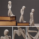 Sandstone Resin Thinkers Statue Left Thinking/Right Thinking/Concentration Thinker Model Toys
