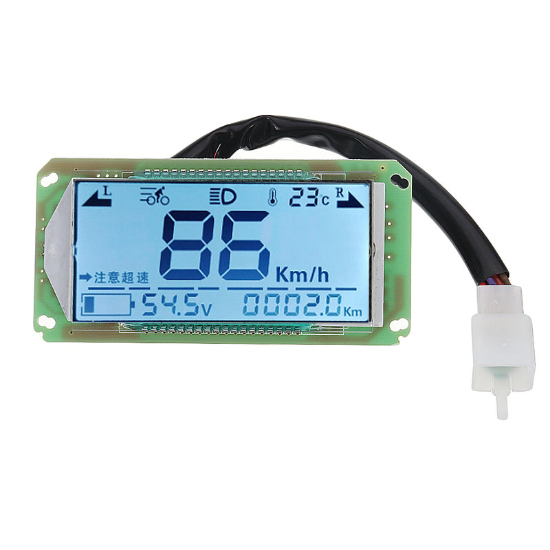 48V 60V 72V LCD Display Electric Instrument Panel Universal  Electricity Meter Voltmeter Odometer Speedometer
