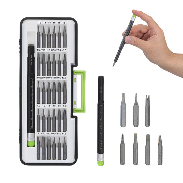 Minleaf ML-SS2 31 in 1 Precision Screwdriver Kit Screw Driver Electronics Repair Tool Set For iPhone iPad Mac Tablet Notebook and More