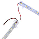 2 Pcs 50CM 12V 36 LED 5630 SMD Hard Strip Bar Light Aluminum Rigid , White  J4M5
