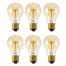 6PCS E27 A19 40W Warm White Dimmable Incandescent Edison Light Bulb for Indoor Home Garden AC220V