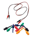 12 Pcs Large Round Single Clip Hook Test Probe for Electronic Test Red Blac Q1X8