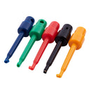 12 Pcs Large Round Single Clip Hook Test Probe for Electronic Test Red Blac Q1X8