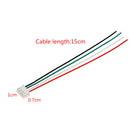 Excellway 20Pcs XH Pitch 2.54mm Single Head 4Pin Wire To Board Connector 15cm 24AWG With Socket