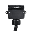 7 Pin Flat Female Socket to 12 Pin Male Plug Caravan Connector Trailer Adaptor