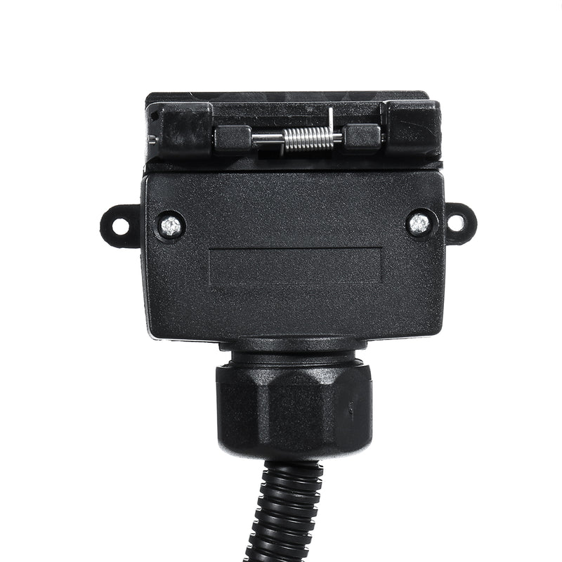 7 Pin Flat Female Socket to 12 Pin Male Plug Caravan Connector Trailer Adaptor
