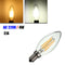 E14 LED Bulb 4W COB Pure White/Warm White Edison Retro Filament Candle Light Lamp AC 220V