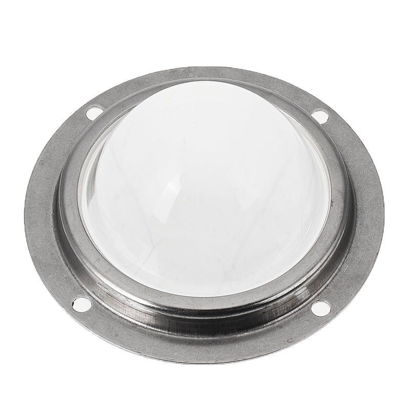 Waterproof 60 Degree LED Lens Optical Glass 66mm + Aluminum Ring For 20W 30W 50W 100W High Power Chip