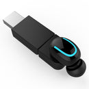HBQ-Q13S Mini Wireless bluetooth Earphone Single Portable Bass Headset Earphone With USB Charger