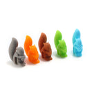 KCASA KC-GC01 5Pcs Silicone Cute Squirrel Tea Bag Holder Wine Glass Charms Drinks Maker Bar Tools