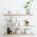 3-Tier Wall Mounted Iron Art Display Shelf Bookshelf Display Storage Rack
