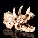 Resin Model Triceratops Dinosaur Skull Head Teaching Bone Collectible Craft Gift Decorations