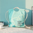 Jordan&Judy 2L Drawstring Canvas Backpack Leisure Shoulder Bag Handbag Outdoor Travel